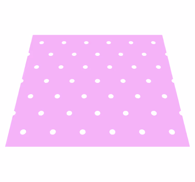 Tappeto vinile camera da letto pois regolari su sfondo rosa - TenStickers
