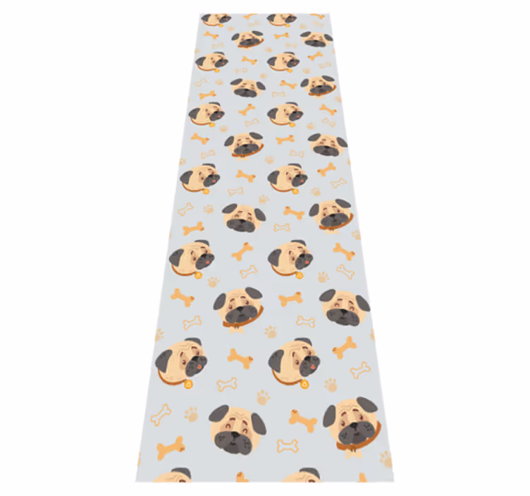 Tappeto vinile camera da letto cuccioli bulldog inglese - TenStickers