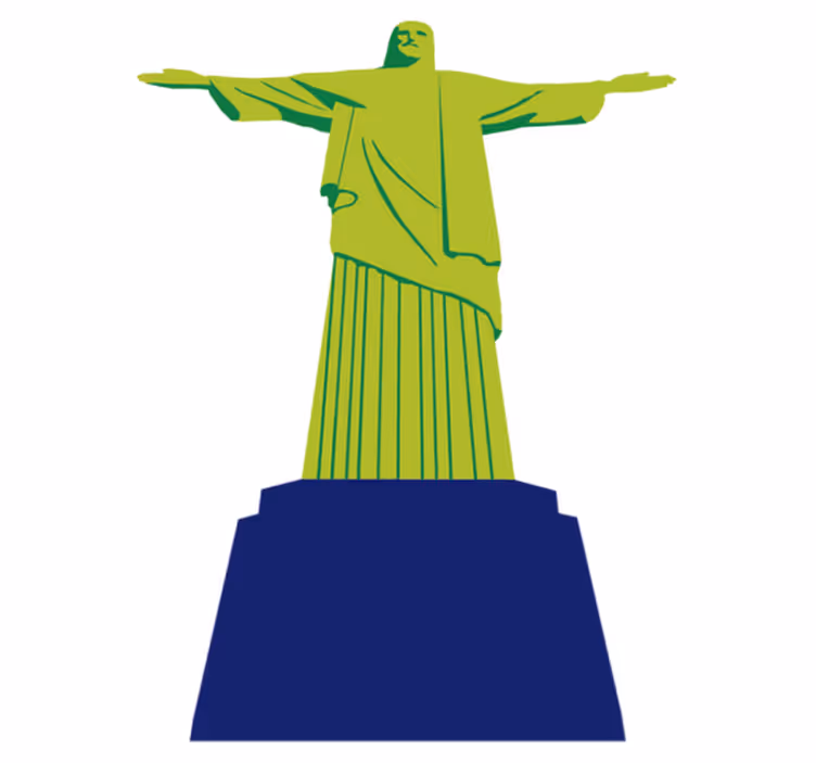 Tappeto vinile camera da letto cristo redentore - TenStickers
