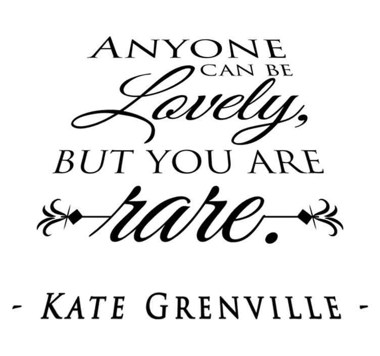 Tappeto vinile camera da letto citazione di kate grenville - TenStickers
