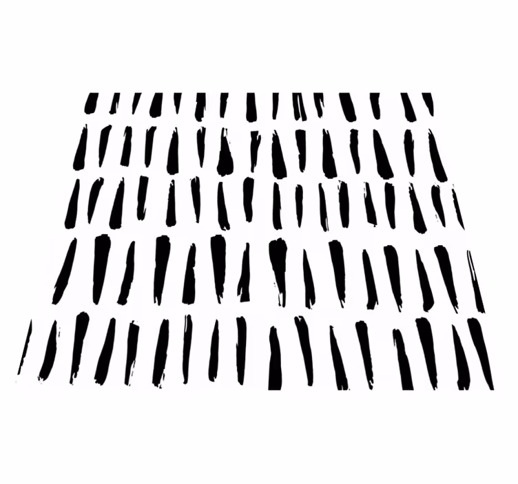 Tappeto vinile nordico a righe irregolari - TenStickers