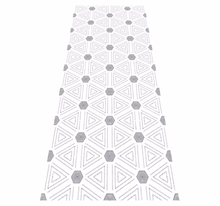 Tappeto vinile nordico triangoli geometrici - TenStickers