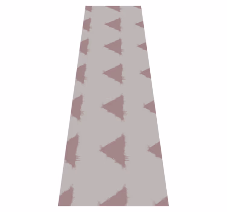 Tappeto vinile nordico motivo geometrico triangoli beige - TenStickers