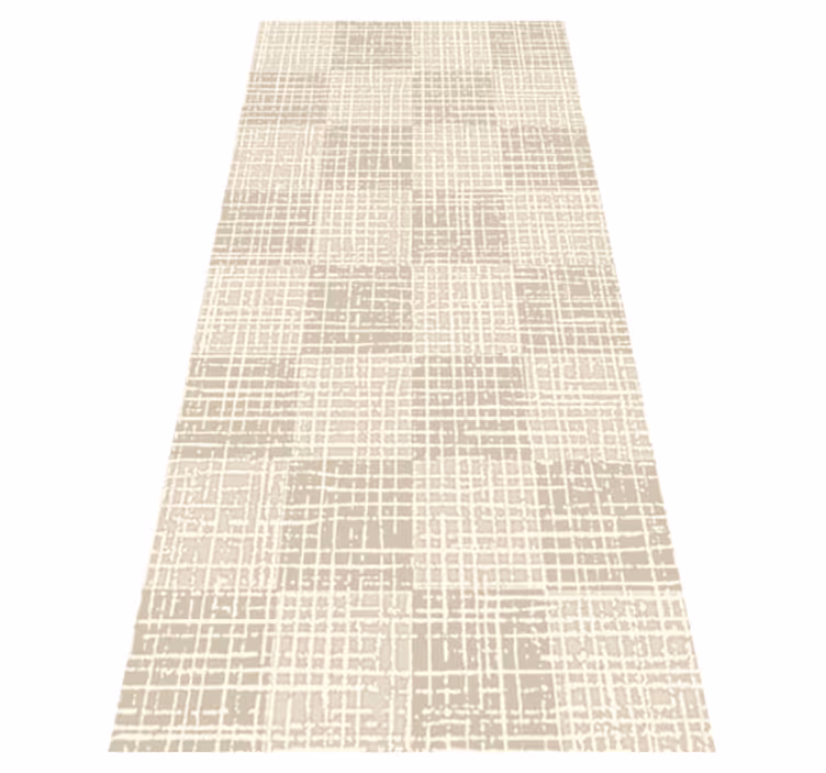 Tappeto vinile nordico motivo quadrato beige - TenStickers
