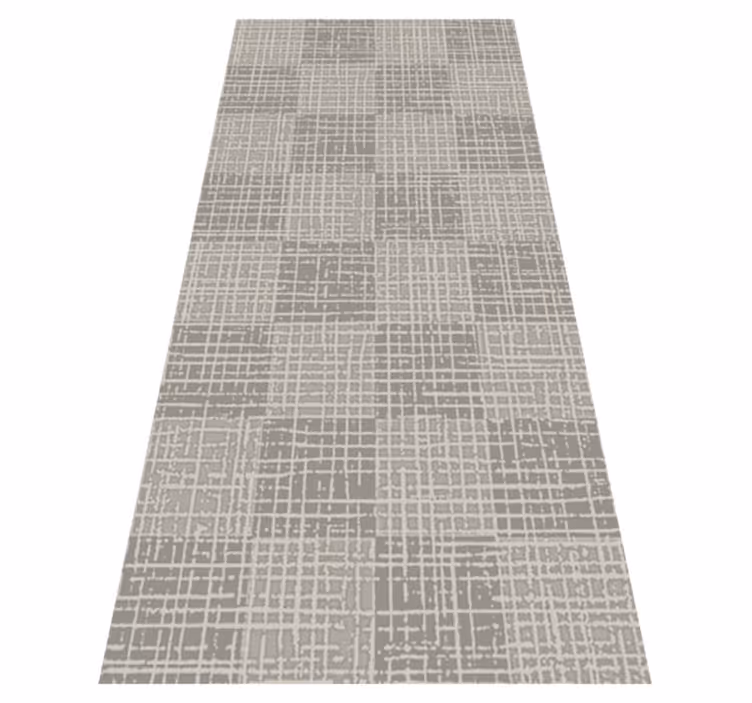 Tappeto vinile nordico grigio cenere quadrato - TenStickers