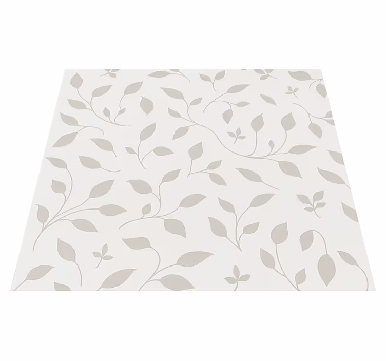 Tappeto vinile nordico motivo floreale rilassante - TenStickers