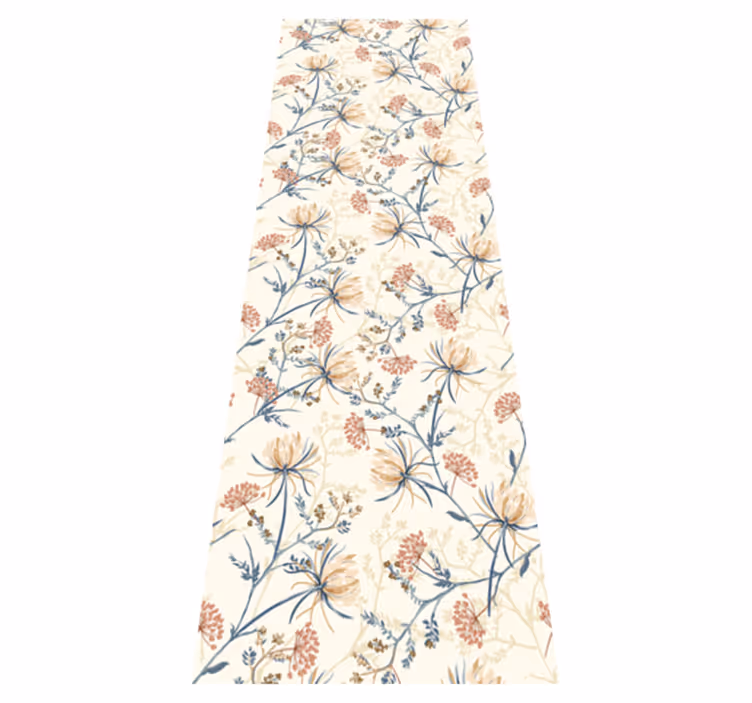Tappeto vinile natura stampa fiori vintage - TenStickers
