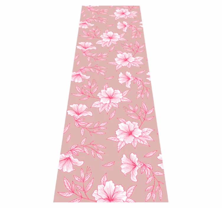 Tappeto vinile natura loto rosa neon - TenStickers