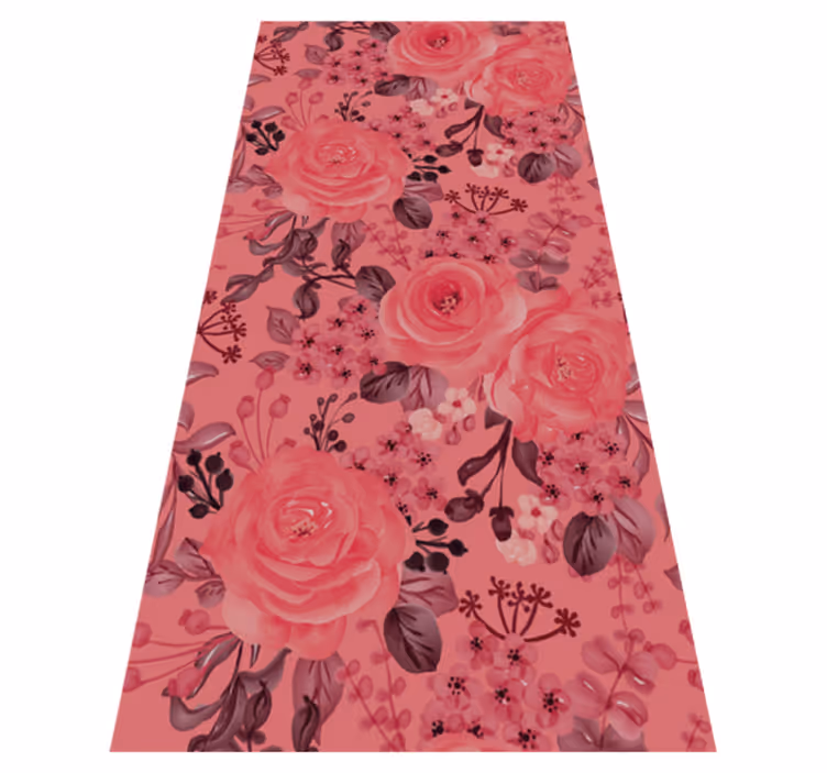 Tappeto vinile natura fiori in armonia - TenStickers