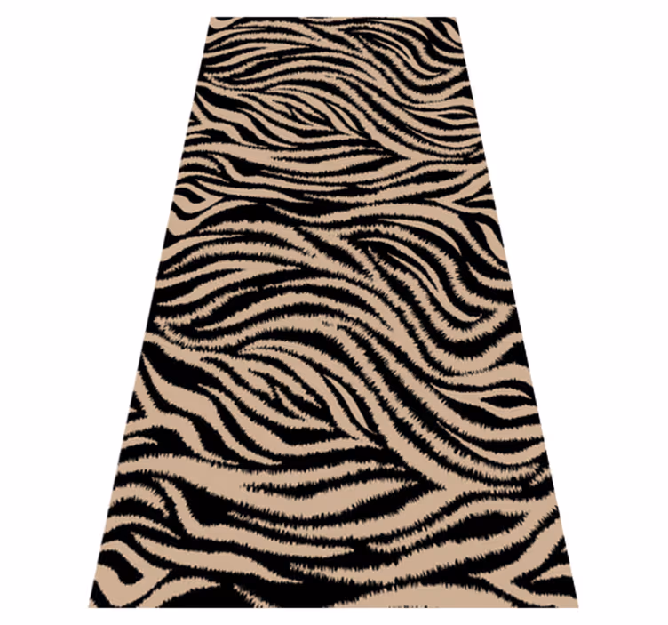 Tappeto vinile animali motivo a righe di zebra - TenStickers