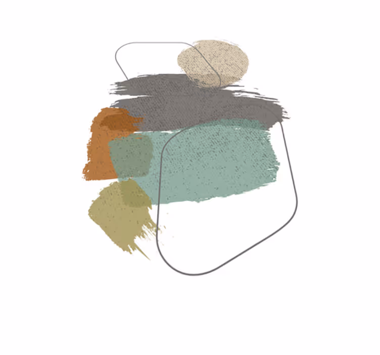 Tappeto vinile moderno macchie di colore - TenStickers