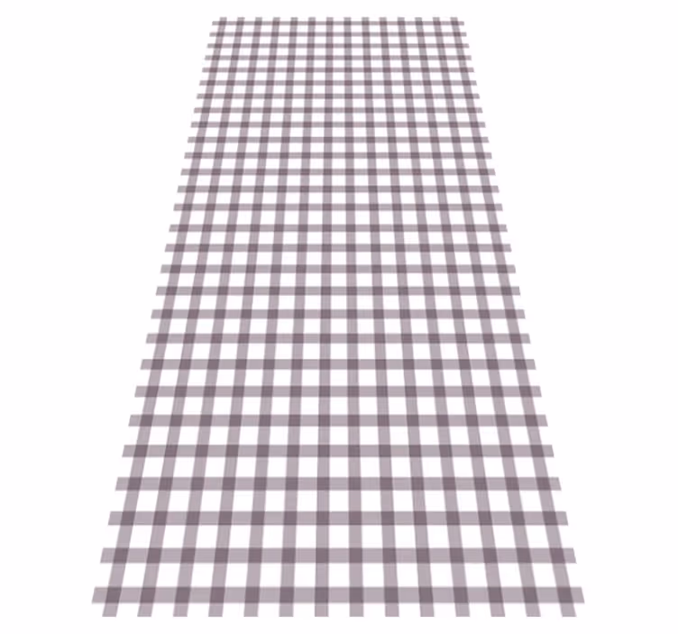 Tappeto vinile motivi gingham lilla - TenStickers