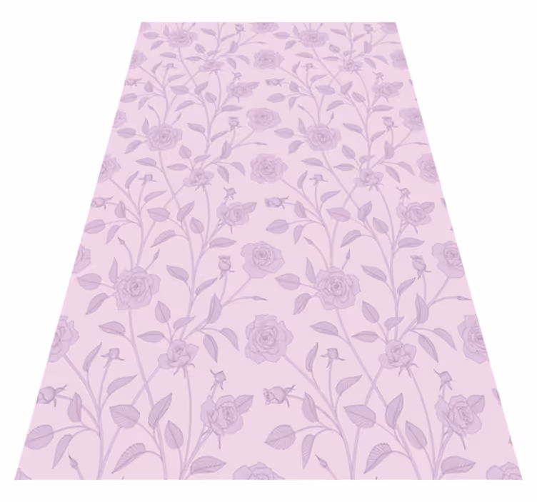 Tappeto vinile vintage rose vintage dipinte a olio - TenStickers