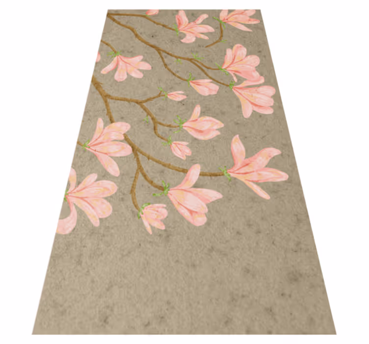 Tappeto vinile vintage stile magnolia - TenStickers
