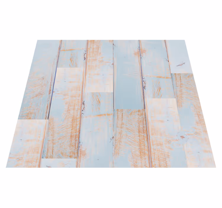 Tappeto vinile motivi tavole di legno invecchiate - TenStickers