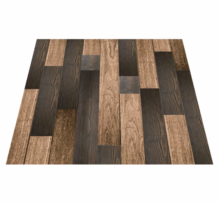 Tappeto vinile motivi legno sofisticati - TenStickers