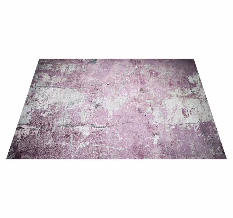 Tappeto vinile motivi cemento grigio e rosa - TenStickers