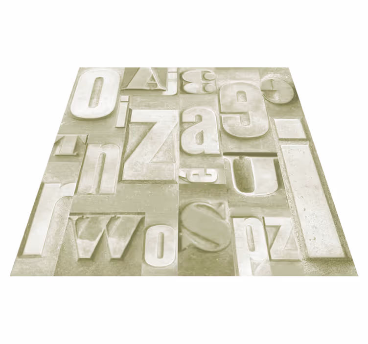 Tappeto vinile frase stile industriale 3d - TenStickers