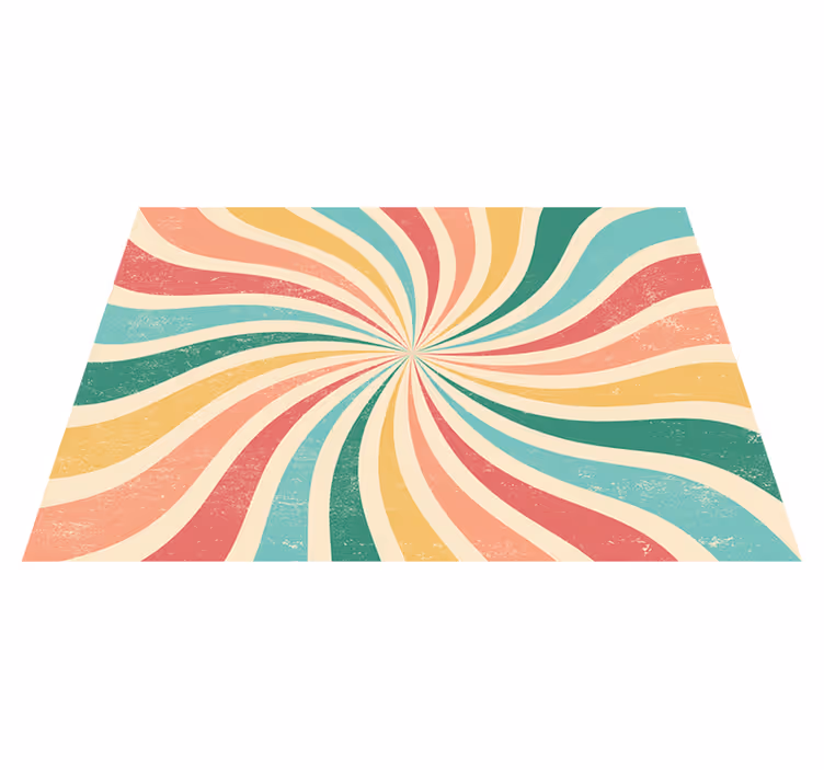 Tappeto vinile vintage sfondo retro colorato grunge - TenStickers