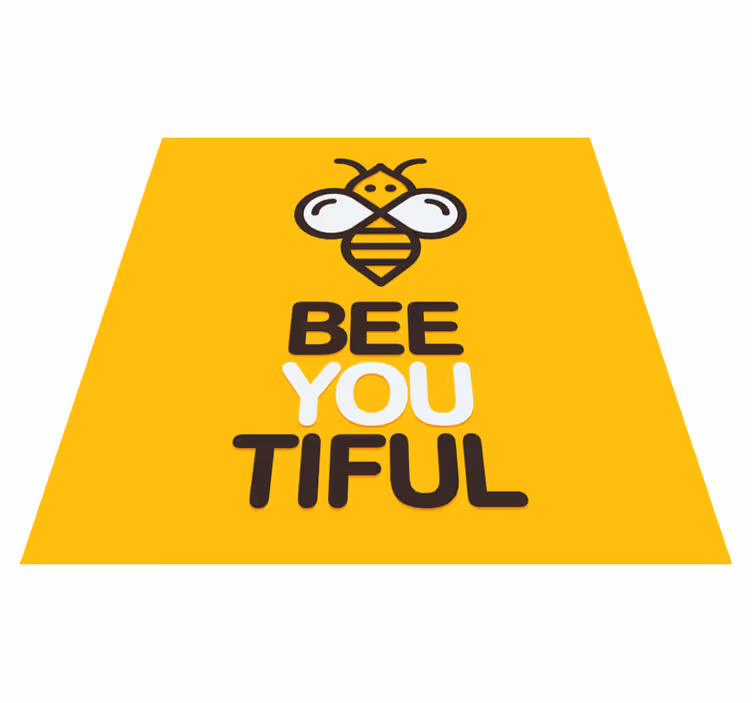 Tappeto vinile frase sei così meravigliosa - TenStickers