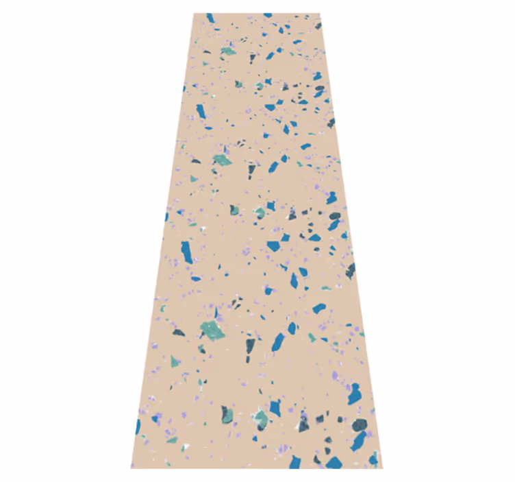 Tappeto vinile motivi pietra terrazzo colorata - TenStickers