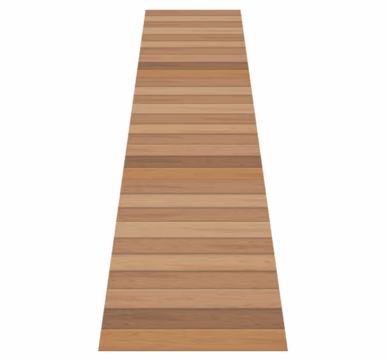 Tappeto vinile motivi tavole di legno eleganti rustiche - TenStickers