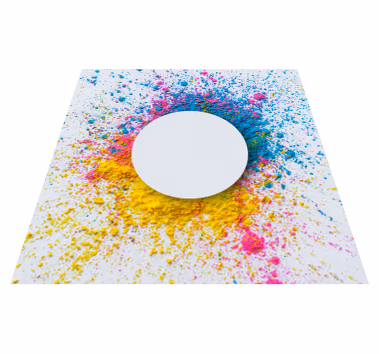 Tappeto vinile geometrico schiuma di cerchi - TenStickers