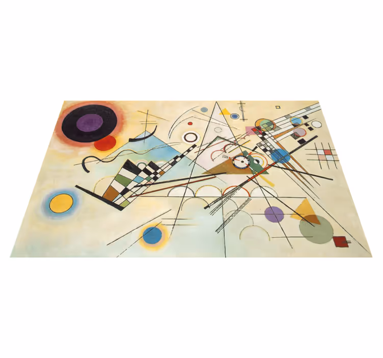 Tappeto vinile geometrico arte geometrica sorprendente - TenStickers