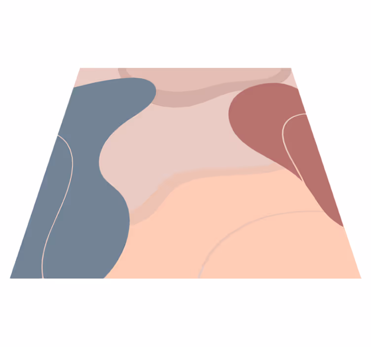 Tappeto vinile geometrico colori morbidi per pareti - TenStickers