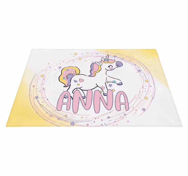 Tappeto vinile per bambini design unicorno magico - TenStickers