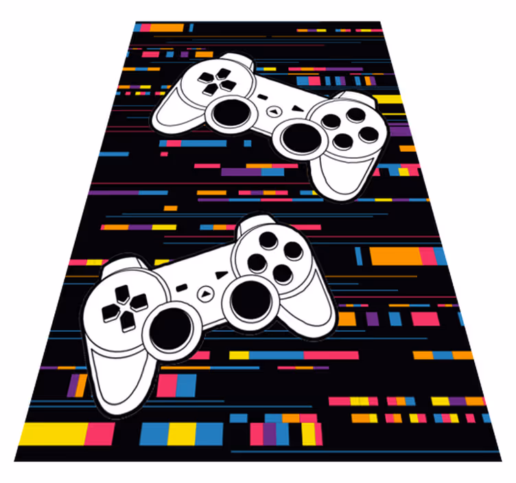 Tappeto vinile giochi console remota multicolore - TenStickers