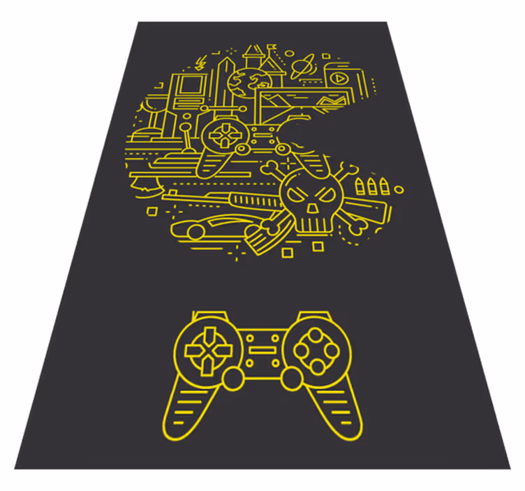 Tappeto vinile giochi succhiotto giallo - TenStickers