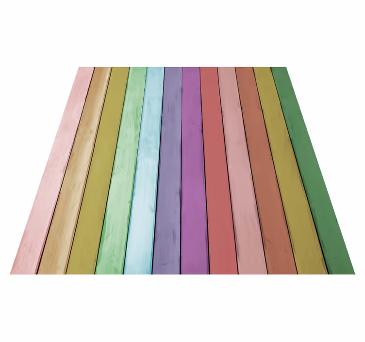 Zerbino pvc tavole di legno chiaro - TenStickers