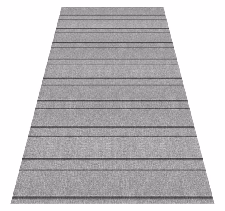 Tappeto vinile grigio righe grigie - TenStickers