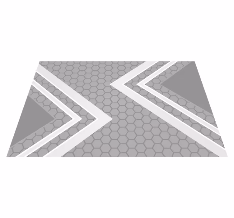 Tappeto vinile grigio linee grigie memorabili - TenStickers