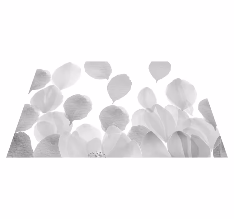 Tappeto vinile grigio effetto acquerello glamour - TenStickers