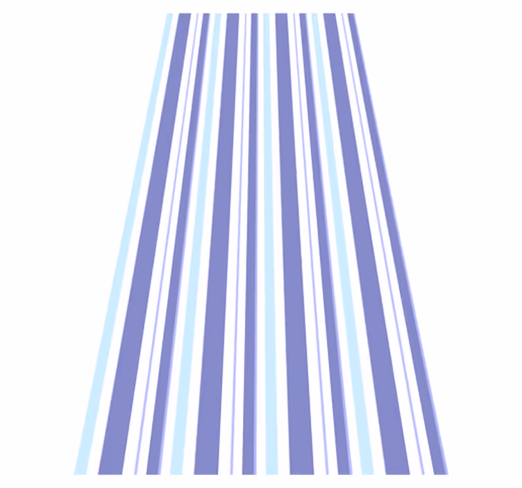 Passatoia corridoio vinile strisce blu verticali sottili - TenStickers