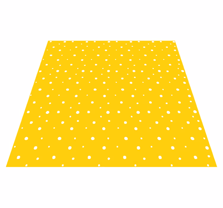 Tappeto vinile giallo motivo cerchi - TenStickers