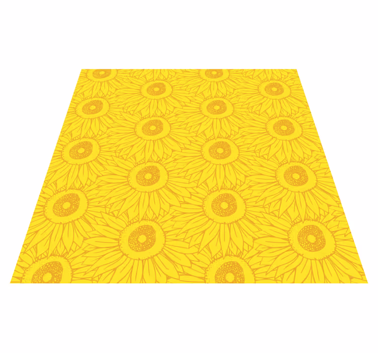 Tappeto vinile giallo tonalità di girasole chiaro - TenStickers