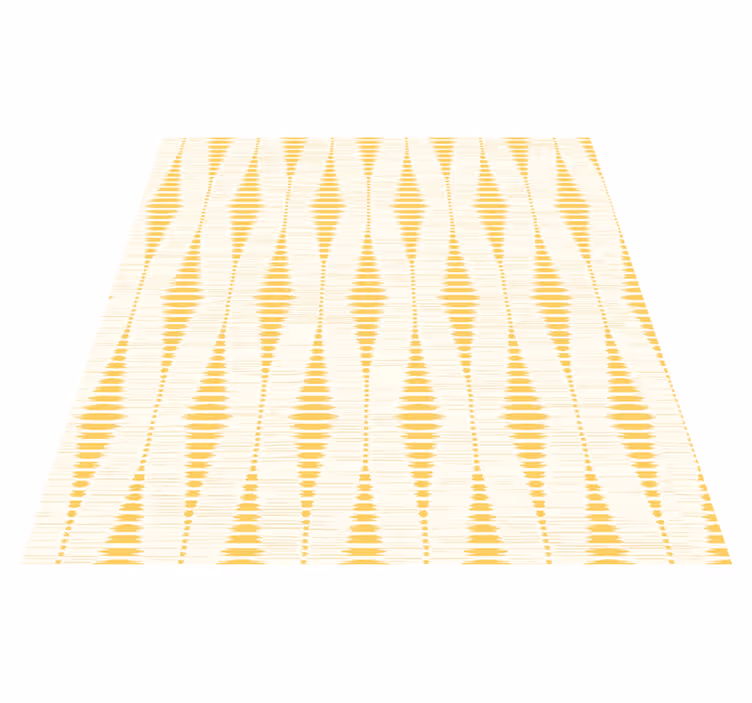 Tappeto vinile giallo ikat rabaul giallo - TenStickers