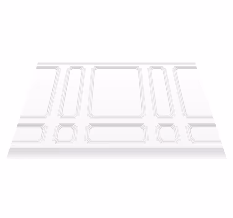 Tappeto vinile bianco a quadri classici - TenStickers