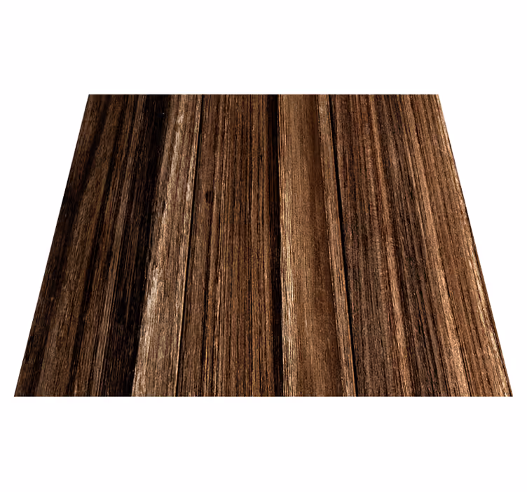 Tappeto vinile marrone effetto pannello legno elegante - TenStickers