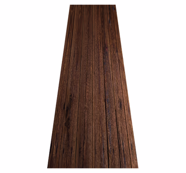 Tappeto vinile marrone assi di legno rustico scuro - TenStickers