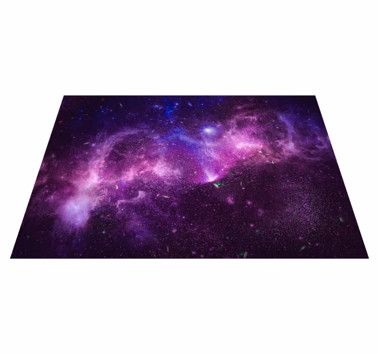 Tappeto vinile viola galassia viola astratta splatter - TenStickers