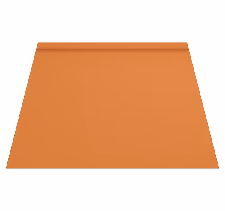 Tappeto vinile arancione colore caldo uniforme - TenStickers