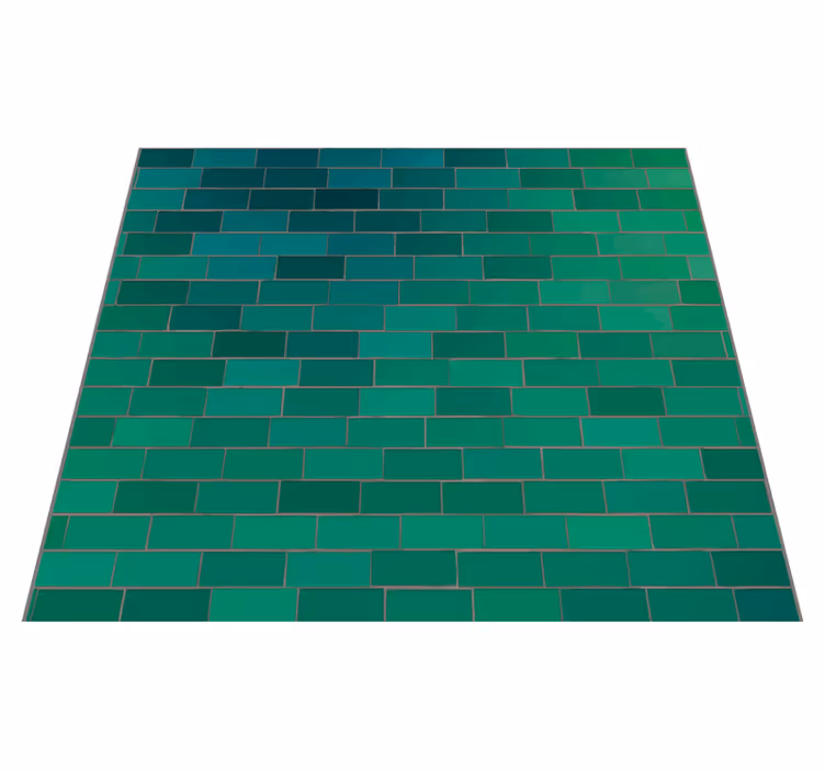 Tappeto vinile verde texture a piastrelle verdi - TenStickers
