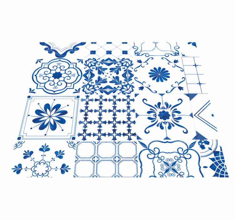 Tappeto vinile esterno piastrelle nordic - TenStickers