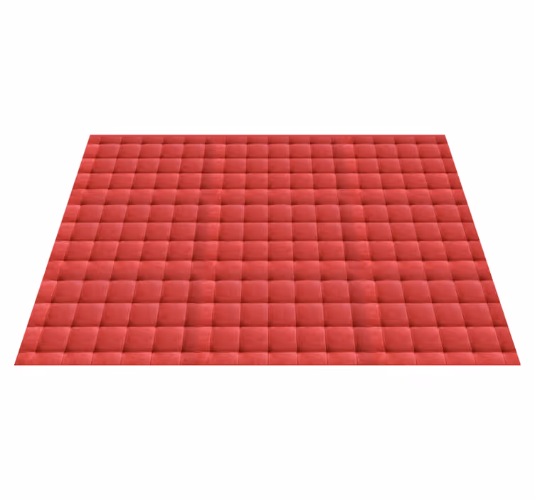 Tappeto vinile rosso imbottitura in pelle rossa - TenStickers