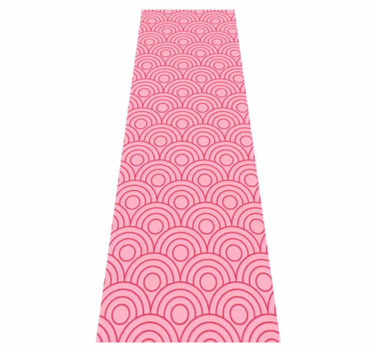 Tappeto vinile rosa forma rosa e rosa chiaro - TenStickers