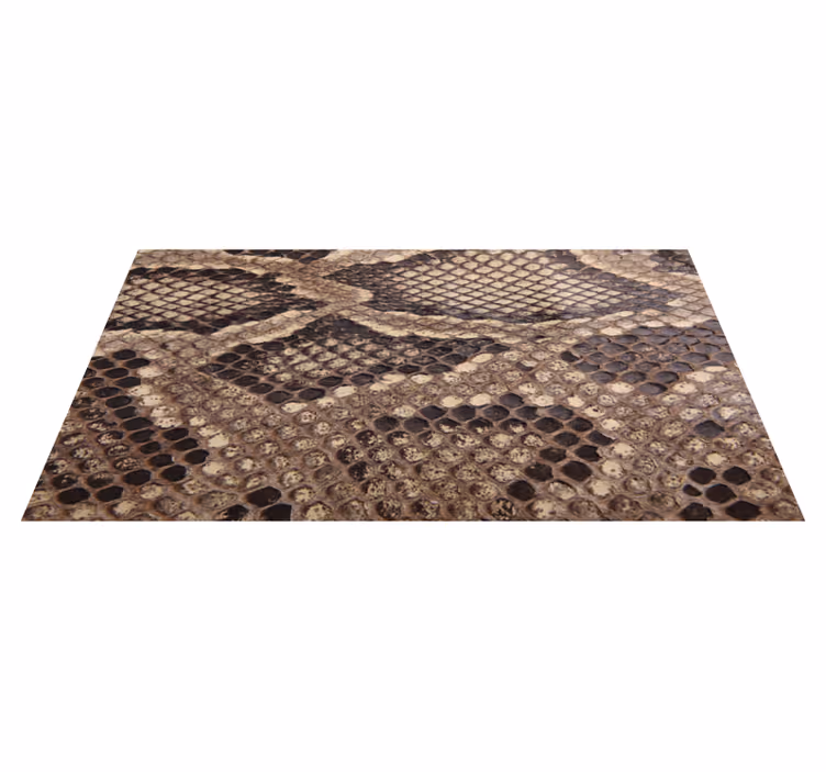 Tappeto in pvc per salone stampa pelle di serpente - TenStickers